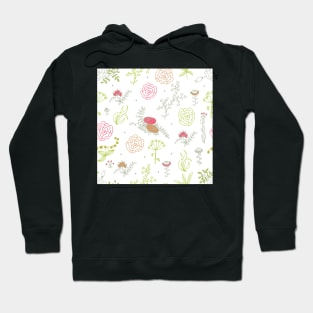 Elegance Seamless pattern with flowers, vector floral illustration in vintage style Hoodie